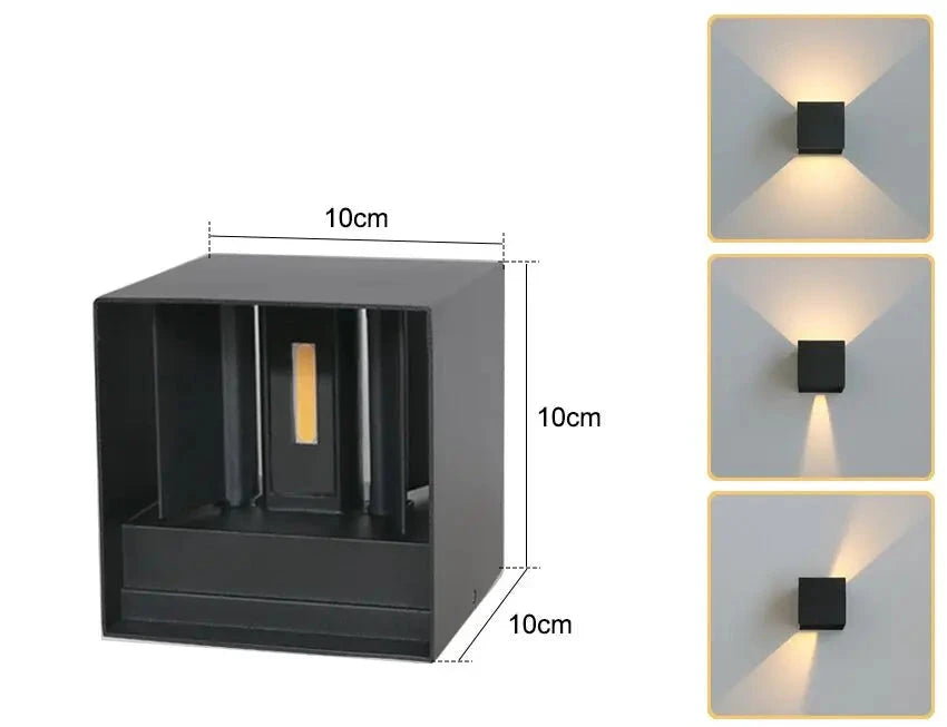 LED Wandlampe Indoor & Outdoor Aluminum für Garten, Innenraum, Bilderbeleuchtung